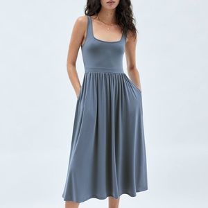 Wilfred Market Dress in Lavender Purple